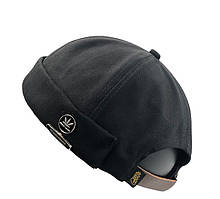 Байкерська Кепка Докер Docker Без козирка Безкозирка HUF чорний Київ