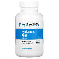 Гиалуроновая кислота Lake Avenue Nutrition Hyaluronic Acid 100 mg 180 капс.