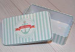 Бляшана Коробочка для дрібниць прямокутна (11,5*7*4 см)