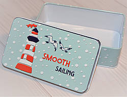 Бляшана Коробочка для дрібниць прямокутна (11,5*7*4 см)