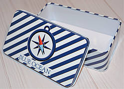 Бляшана Коробочка для дрібниць прямокутна (11,5*7*4 см)