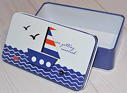 Бляшана Коробочка для дрібниць прямокутна (11,5*7*4 см)