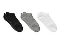 Набор - 3 пары - коротких носков Friendly Socks (3 пары: белые + серые + черные)