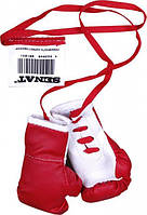 Сувенірні боксерські рукавички Senat, червоно-білі (1031-r/wht)