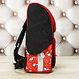 Рюкзак шкільний каркасний Bagland, чорний з червоним, з котом Саймоном 12 л., фото 3