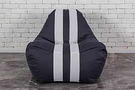 Безкаркасне крісло мішок диван Ferrari, сіре