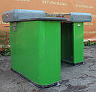 Каса, касовий бокс із вузьким накопичувачем 140х100 см., лівий, зелений, Б/у, фото 8