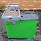 Каса, касовий бокс із вузьким накопичувачем 140х100 см., лівий, зелений, Б/у, фото 5