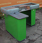 Каса, касовий бокс із вузьким накопичувачем 140х100 см., лівий, зелений, Б/у, фото 10