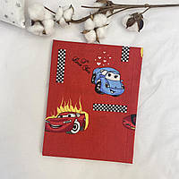 Пеленка детская хлопковая машинки с мультфильма "тачки"на красном Размер 80см*100см. ХП-811