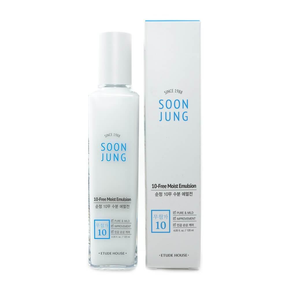 Зволожуюча емульсія для обличчя Etude House Soon Jung 10-Free Moist Emulsion 120 мл