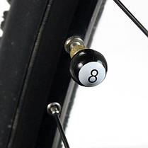 Захисні ковпачки на ніпель Куля боулінг Alitek Ball 8, 4 шт, фото 3