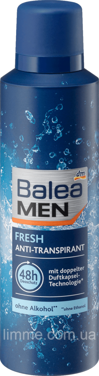 Дезодорант-спрей для чоловіків Balea men Fresh Anti - Transpirant 200 мл