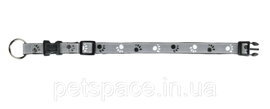 Нашийник Trixie Silver Reflect (Тріксі світловідбиваючий, сірий, S-M/30-45см/15мм)