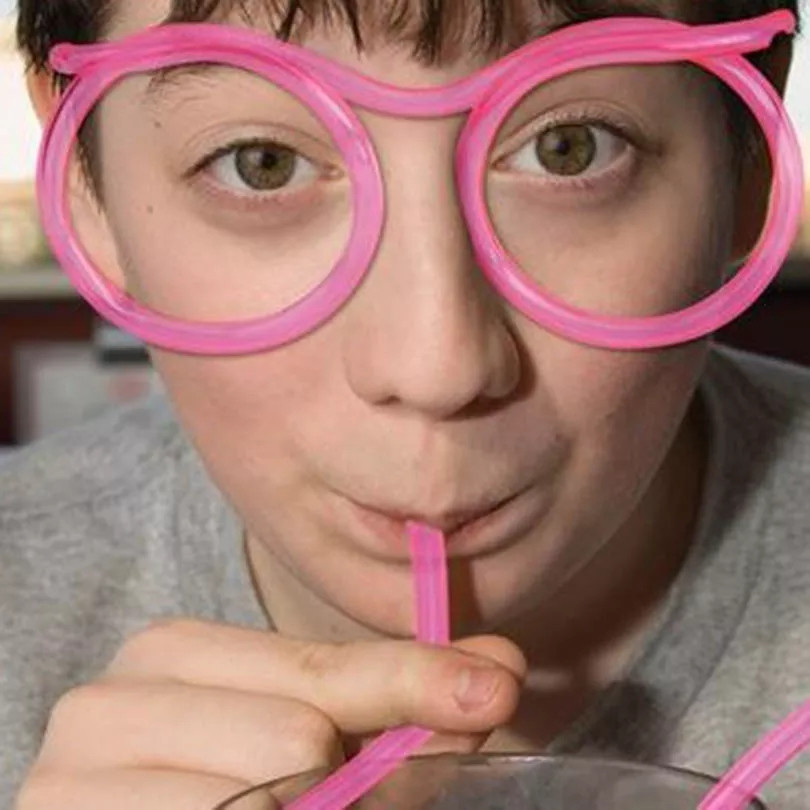 Окуляри трубочка дитячі для пиття one size рожевий, фото 1