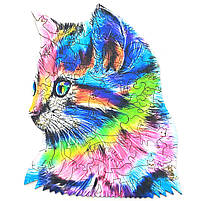 Дерев'яні пазли Unitywood «Кітті Кет», 65 деталей, 23х18 см, фото 5