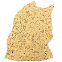 Дерев'яні пазли Unitywood «Кітті Кет», 65 деталей, 23х18 см, фото 7