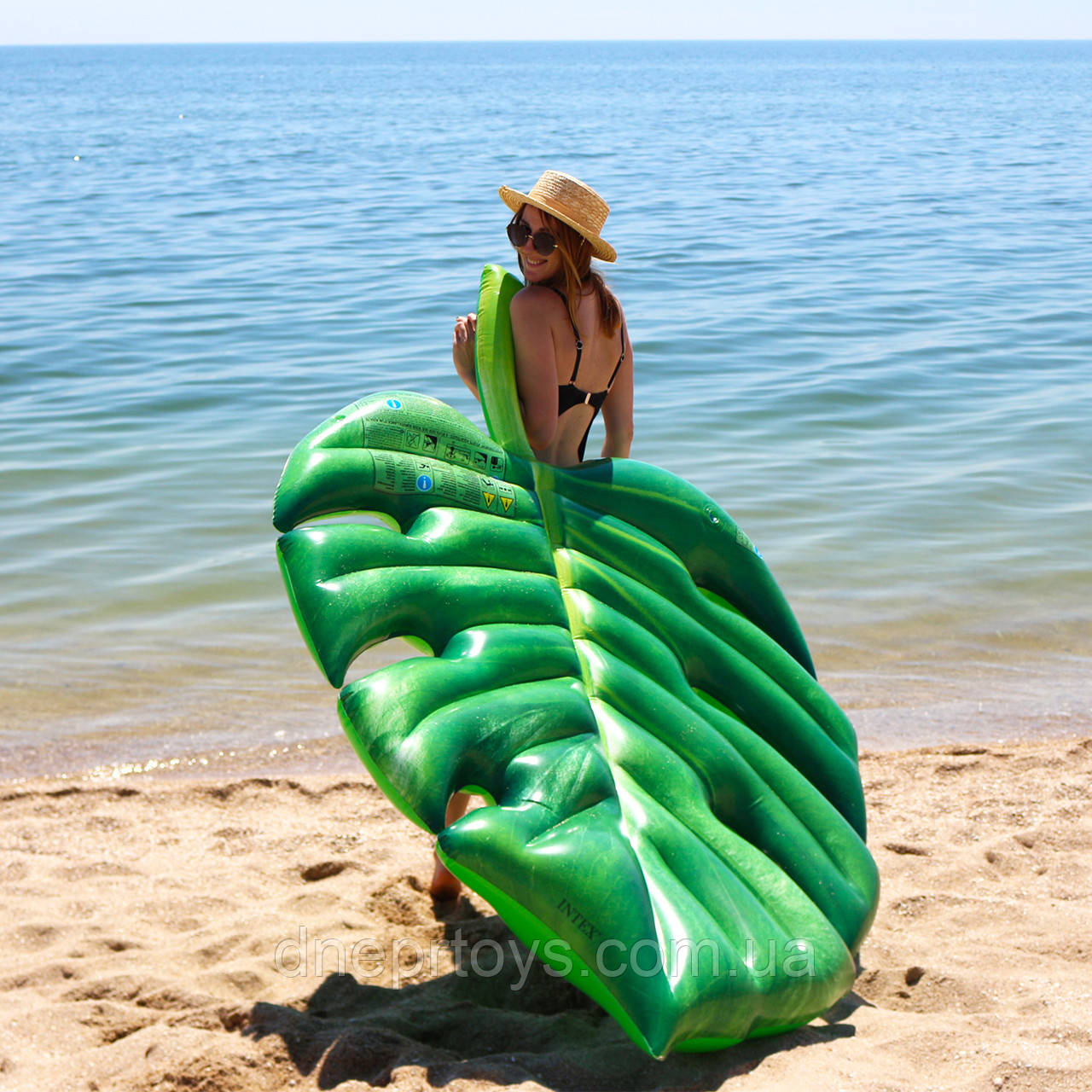 Надувний пліт матрац Intex «Пальмовий лист» 58782, фото 1
