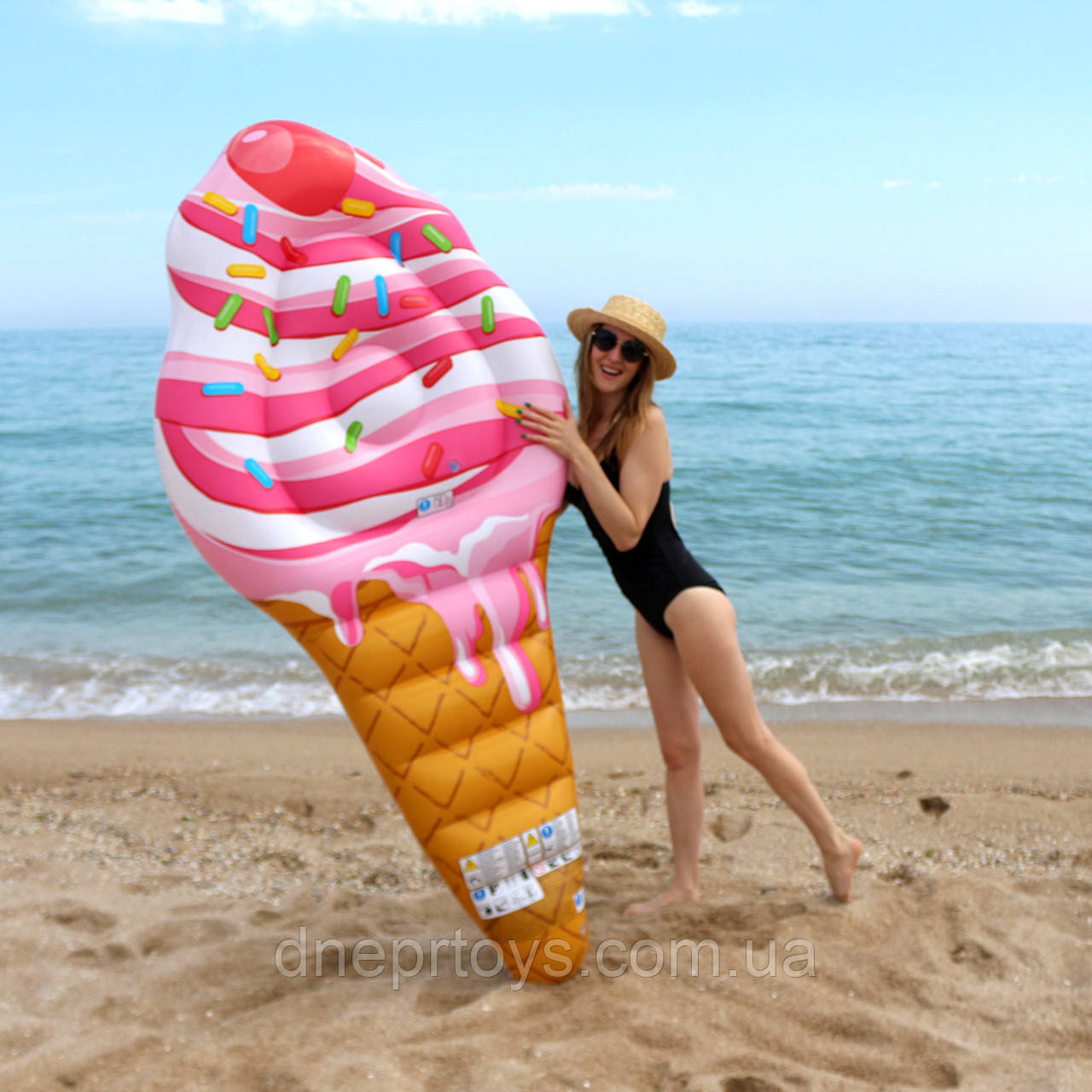 Матрац надувний Intex Морозиво (Ice Cream) арт.58762. Дуже добре підходить для відпочинку на морі, в басейні
