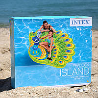 Матрац надувний Intex Павич (Peacock) арт. 57250. Дуже добре підходить для відпочинку на морі, в басейні, фото 2