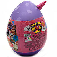 Ігровий набір Данко тойс «Unicorn WOW Box» Яйце єдинорога 25х35 см, фіолетове, російську мову (UWB-01-01), фото 2