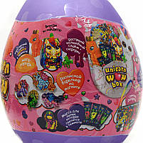 Ігровий набір Данко тойс «Unicorn WOW Box» Яйце єдинорога 25х35 см, фіолетове, російську мову (UWB-01-01), фото 4