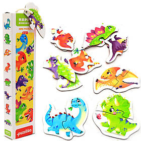 Пазли Левеня Puzzlika динозаври, 16 елементів, 2+ (15252)
