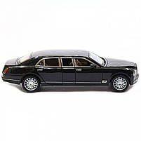 Машинка іграшкова лімузин Автопром «Bentley Mulsanne» (Бентлі) 20х7х6 см, Чорний (7694), фото 6