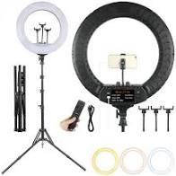 Лед-лампа кільцева для студійного освітлення LED лампа RL-14 Soft Ring з пультом і штативом для фото і відео, фото 1