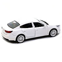 Машинка іграшкова металева Автопром «KIA K7», 11х4х4 см, біла (4342), фото 4