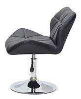 Крісло поворотне Paris чорне CH — Base на круглій основі млинця, фото 2