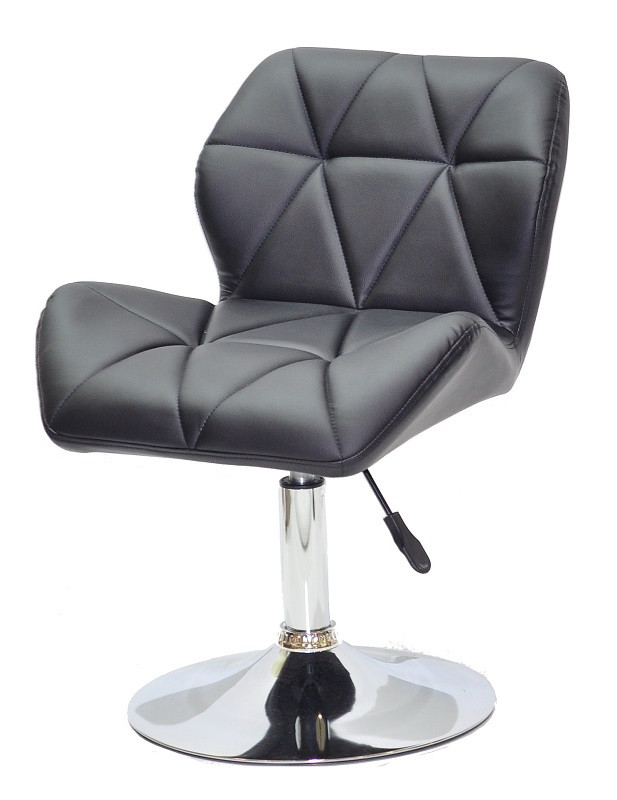 Крісло поворотне Paris чорне CH — Base на круглій основі млинця, фото 1