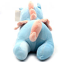 М'яка іграшка «Поні-єдиноріг», блакитний, хутро штучний, 60х25х20 см (BL0917), фото 4