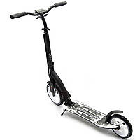 Самокат двоколісний BEST SCOOTER амортизатор, колеса PU, 230 мм, чорно-білий, до 100 кг (75343), фото 4