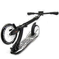 Самокат двоколісний BEST SCOOTER амортизатор, колеса PU, 230 мм, чорно-білий, до 100 кг (75343), фото 5