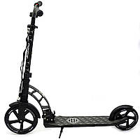 Самокат двоколісний BEST SCOOTER амортизатор, колеса PU, 230 мм, чорний, до 100 кг (37681), фото 3