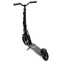 Самокат двоколісний BEST SCOOTER амортизатор, колеса PU, 230 мм, чорний, до 100 кг (37681), фото 4