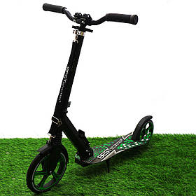 Самокат двоколісний BEST SCOOTER зелений, колеса PU (70875)