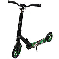 Самокат двоколісний BEST SCOOTER зелений, колеса PU (70875), фото 3