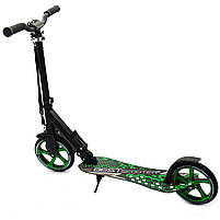 Самокат двоколісний BEST SCOOTER зелений, колеса PU (70875), фото 5