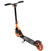 Самокат двоколісний BEST SCOOTER коричневий, амортизатор, колеса PU, 180 мм, до 100 кг (40388), фото 5