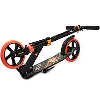 Самокат двоколісний BEST SCOOTER помаранчевий, амортизатор, колеса PU, 200 мм, до 100 кг (213 681), фото 5