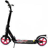 Самокат двоколісний BEST SCOOTER рожевий, 2 амортизатора, колеса PU - 200 мм (62825), фото 2