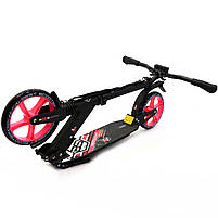 Самокат двоколісний BEST SCOOTER рожевий, 2 амортизатора, колеса PU - 200 мм (62825), фото 4