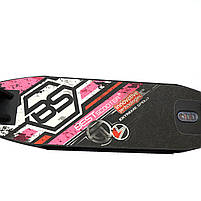 Самокат двоколісний BEST SCOOTER рожевий, 2 амортизатора, колеса PU - 200 мм (62825), фото 5