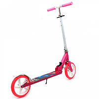 Самокат двоколісний Best Scooter рожевий, колеса PU - 200 мм (54701), фото 2