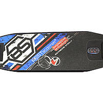 Самокат двоколісний BEST SCOOTER синій, 2 амортизатора, колеса PU - 200 мм (73193), фото 5