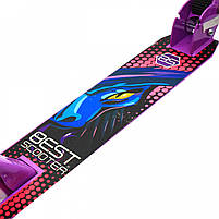 Самокат двоколісний Best Scooter фіолетовий, колеса PU - 200 мм (66052), фото 4