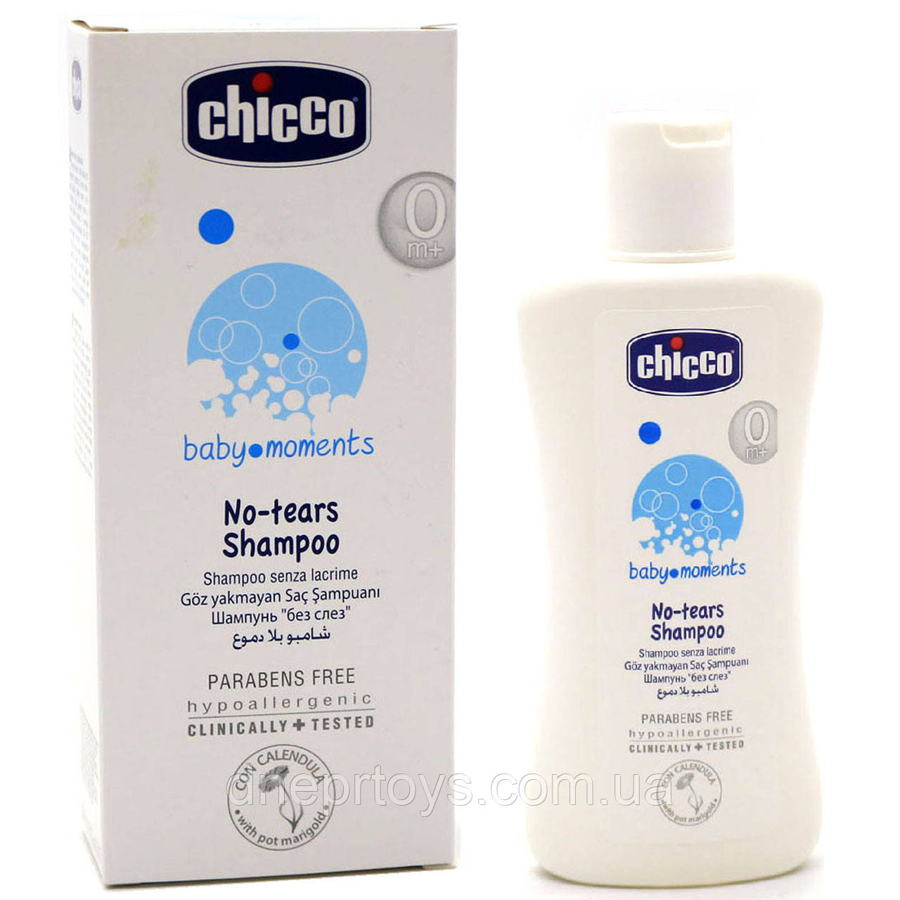 Шампунь для дітей Baby Moments Chicco «Без сліз», 200 мл (02839.10)