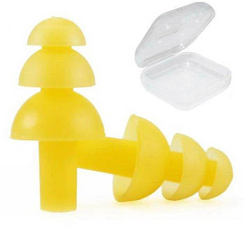 Беруші для плавання, від шуму Silenta EP-15S Жовтий